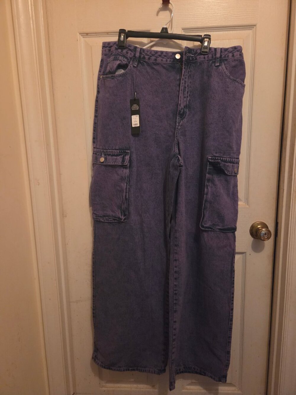 FASHION NOVA PURPLE JEANS SIZE 18